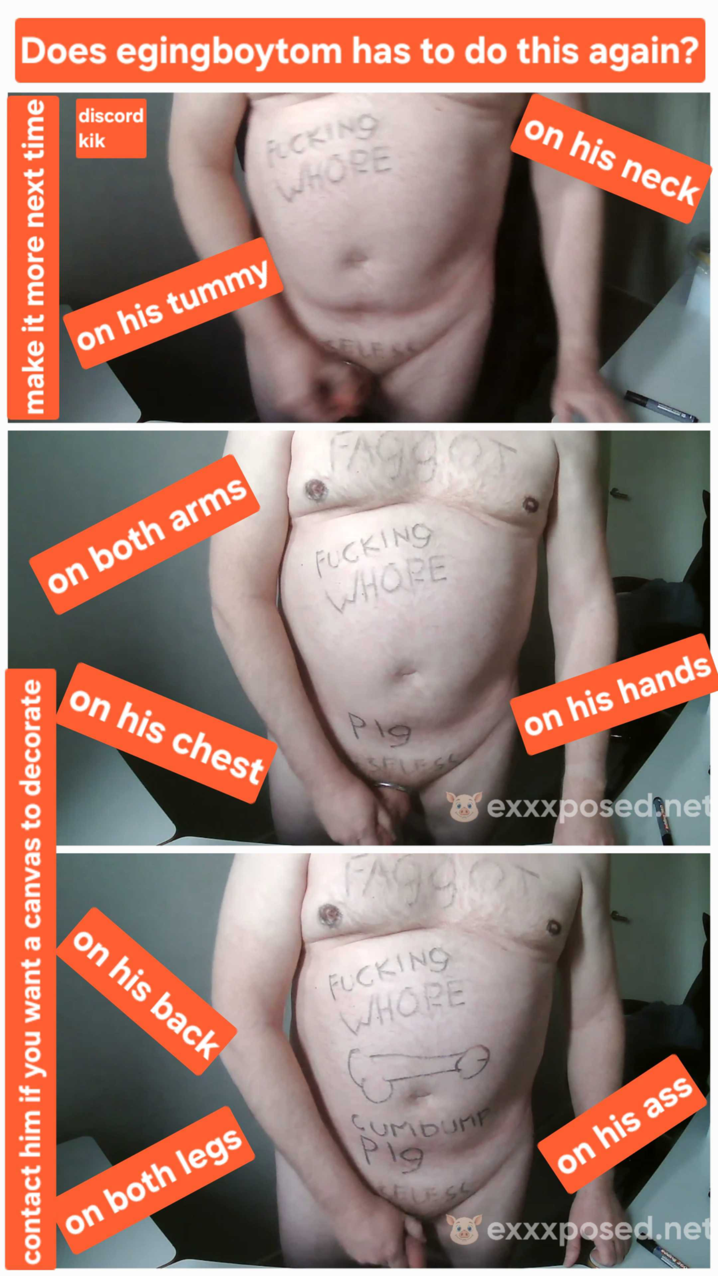 Use him as a canvas