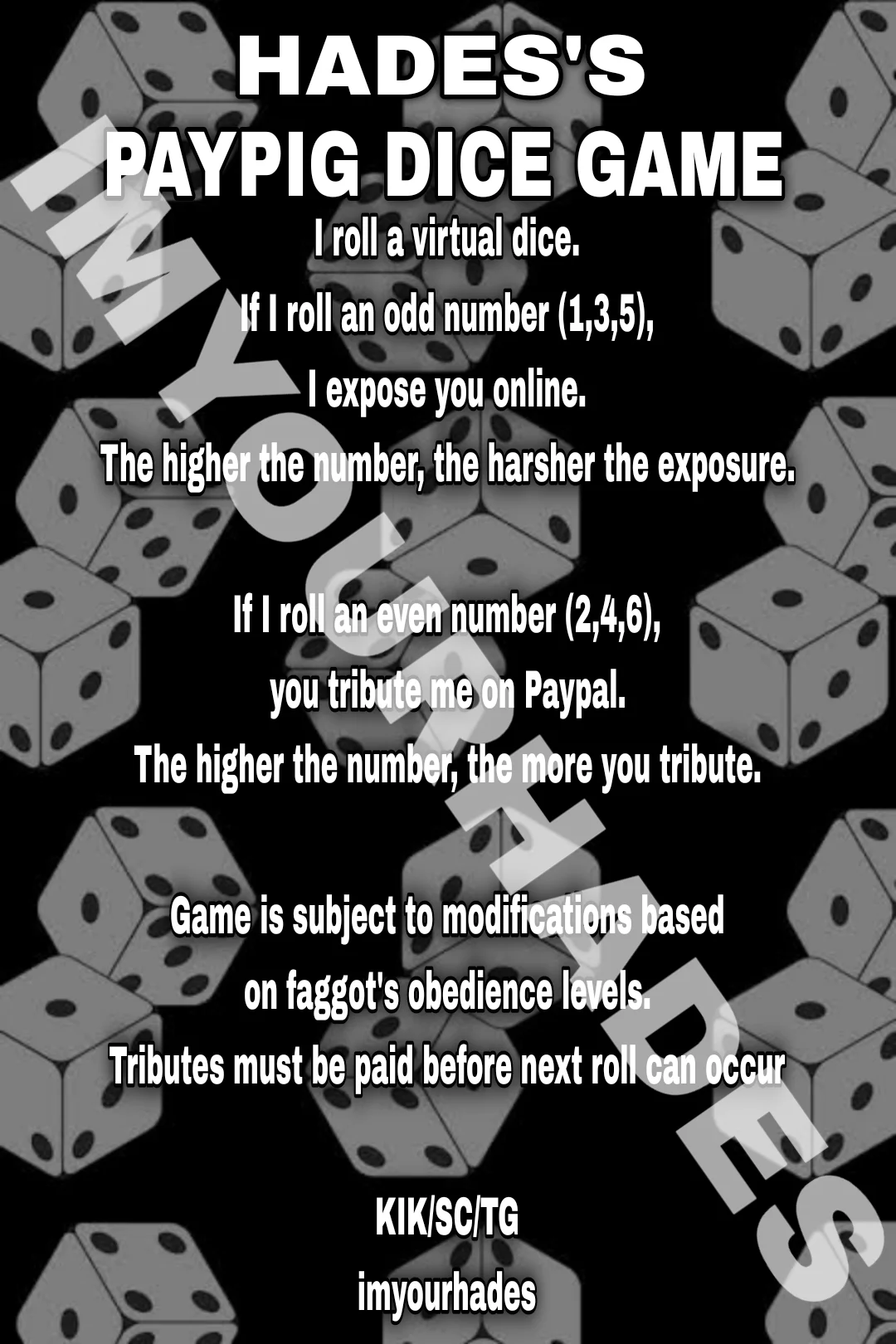 CASHPIG DICE GAME